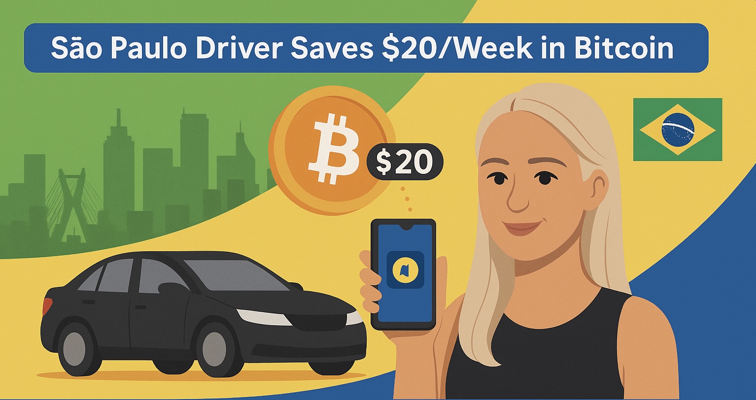 Maria Cecília saves $20/week in Bitcoin